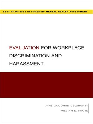 cover image of Evaluation for Workplace Discrimination and Harassment